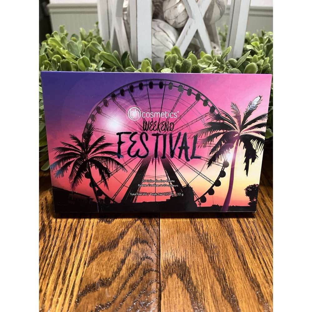 BH Cosmetics Weekend Festival ( 20 Color Eye Shadow Palette) New With Box
